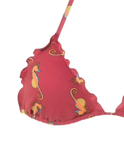 Amir Slama Triangle Bikini Set In Red