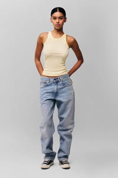 Danielle Guizio Ny Full Length Cotton Tank In Honey Butter