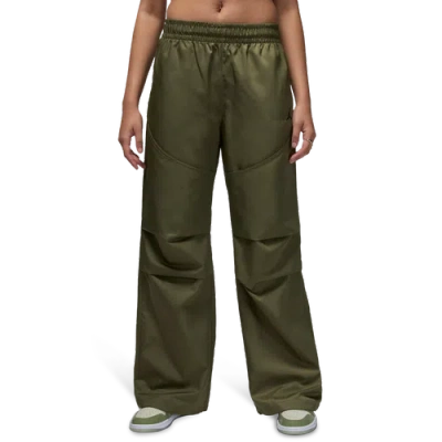 Jordan Brooklyn Water Repellent Pants In Medium Olive