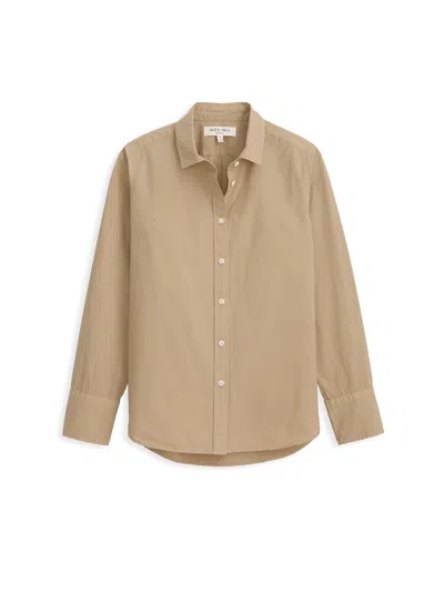 Alex Mill Val Shirt In Poplin In Medium Khaki