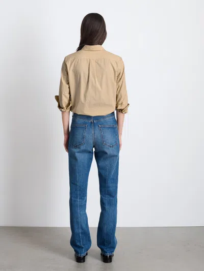 Alex Mill Val Shirt In Poplin In Medium Khaki