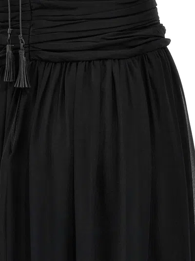 Tom Ford Cut-out Detail Silk Maxi Dress In Black