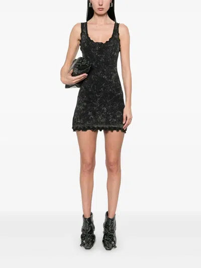 Diesel D-certa Mini Dress In Multicolor