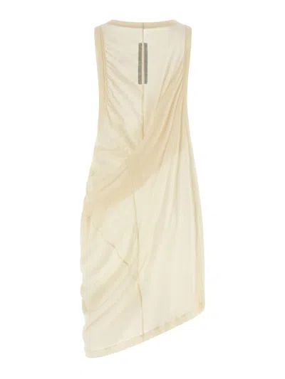 Rick Owens Anthem Tank In Beige