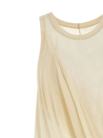 Rick Owens Anthem Tank In Beige