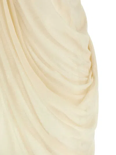 Rick Owens Anthem Tank In Beige