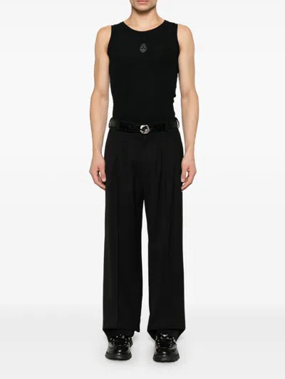 Alexander Mcqueen Alexander Mc Queen Skull Cotton Top In Black