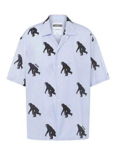 Moschino Graphic-print Shirt In Blue