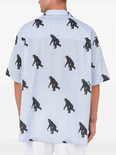 Moschino Graphic-print Shirt In Blue