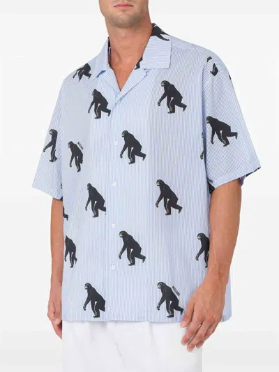 Moschino Graphic-print Shirt In Blue