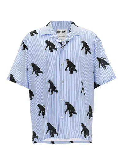 Moschino Graphic-print Shirt In Blue