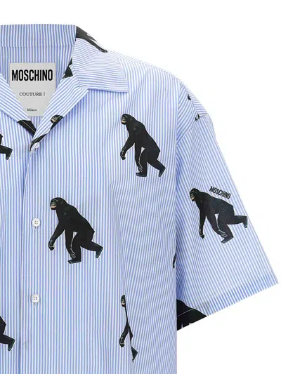 Moschino Graphic-print Shirt In Blue