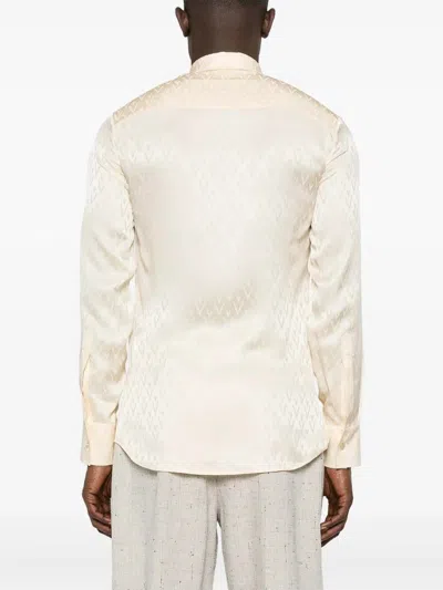 Valentino Toute La V-print Shirt In Beige