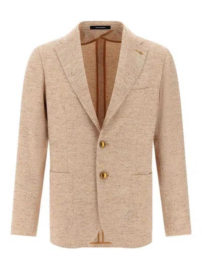 Tagliatore Blazer 'montecarlo' Button Cuffs In Nude & Neutrals