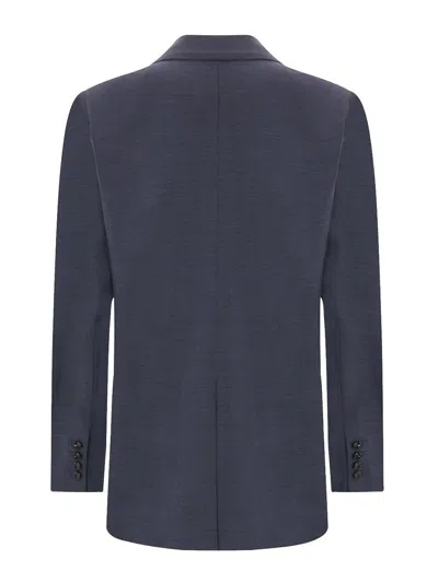 Blazé Milano Double-breasted Blazer In Gray