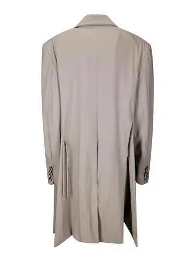 Act N°1 Deconstructed Corset Wool Blazer In Grey