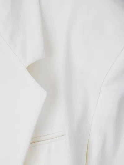 Act N°1 Deconstructed Corset Wool Blazer In Cream