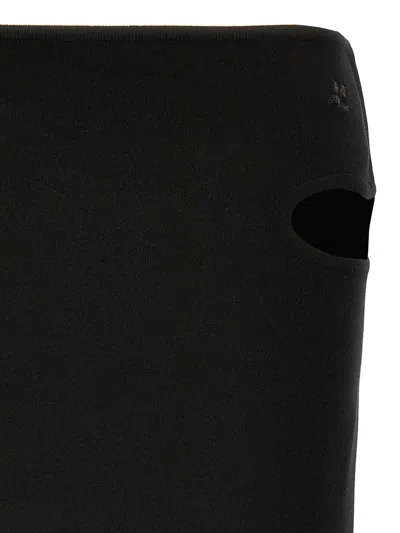 Courrèges Skirts Blacks And Greys In Black