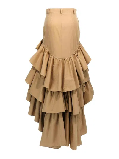 Moschino Maxi Skirt In Beige