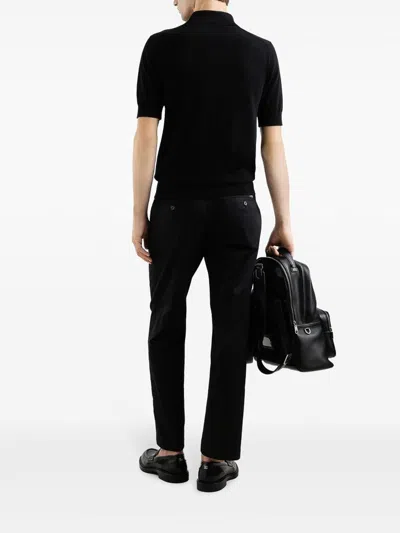 Dolce & Gabbana Elegant Black Cotton Polo Shirt