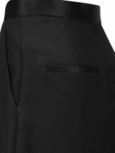 Khaite The Marine Wide-leg Trousers In Black Fabric