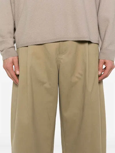 Studio Nicholson Pleat-detail Trousers In Beige