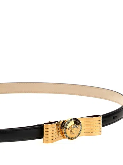Versace Black Medusa Buckle Belt