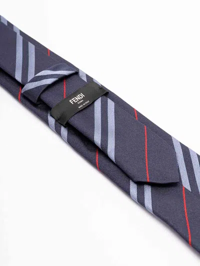 Fendi Men Tie In Blue