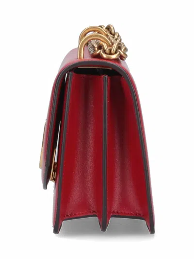 Valentino Garavani Garavani Vain Small Shoulder Bag In Shiny Calfskin Woman Rosso Valentino Uni
