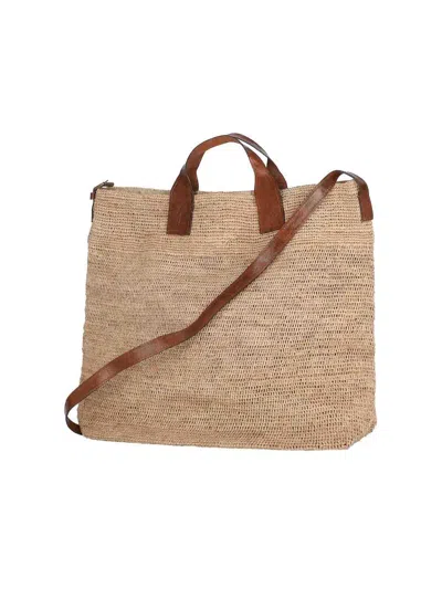 Ibeliv Onja Medium Double Handle Bag In Beige