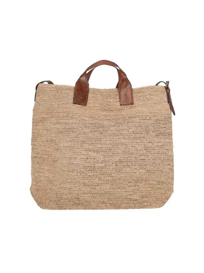 Ibeliv Onja Medium Double Handle Bag In Beige