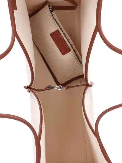 Hereu Classic Open Top Tote In Naturalchestnut