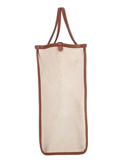Hereu Classic Open Top Tote In Naturalchestnut