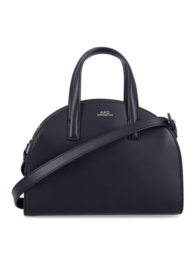 Apc A.p.c. Curved Silhouette Tote Bag In Black