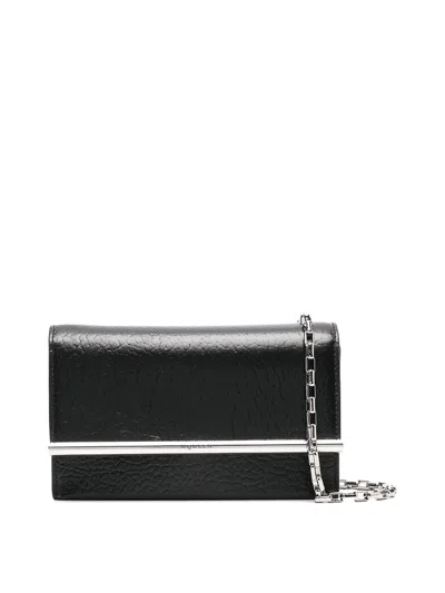 Alexander Mcqueen Mini Cross-bar Cross Body Bag In Black