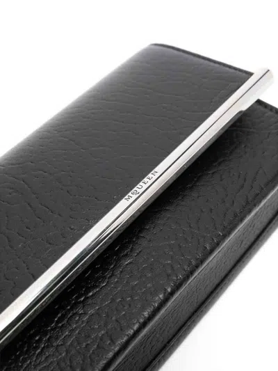 Alexander Mcqueen Mini Cross-bar Cross Body Bag In Black