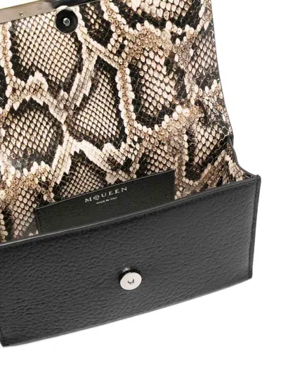 Alexander Mcqueen Mini Cross-bar Cross Body Bag In Black