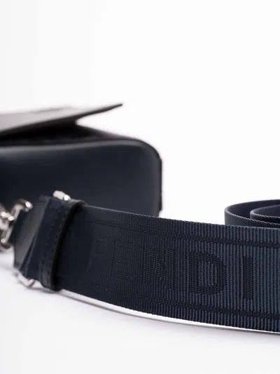 Fendi Ff Squared Compact Tote In Dark Wash