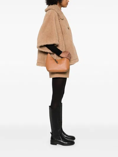 Furla Small Goccia Shoulder Bag In Brown