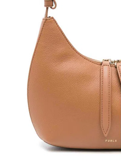 Furla Small Goccia Shoulder Bag In Brown