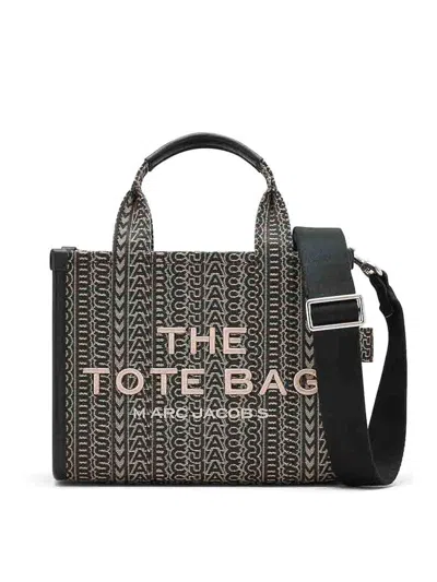 Marc Jacobs The Monogram Jacquard Small Tote Bag In Black