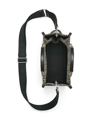 Marc Jacobs The Monogram Jacquard Small Tote Bag In Black