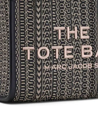Marc Jacobs The Monogram Jacquard Small Tote Bag In Black