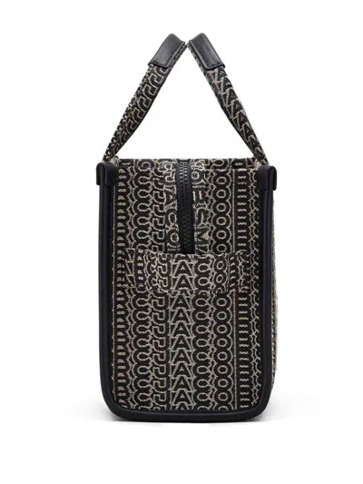 Marc Jacobs The Monogram Jacquard Small Tote Bag In Black
