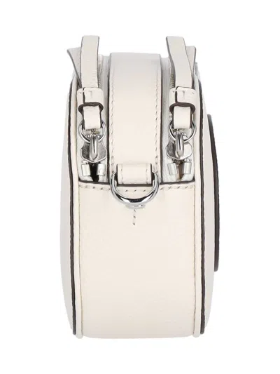 Tory Burch Miller Ivory Leather Mini Crossbody Bag In White