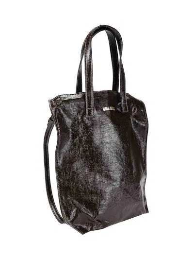 Uma Wang Medium Case Canvas In Dark Brown