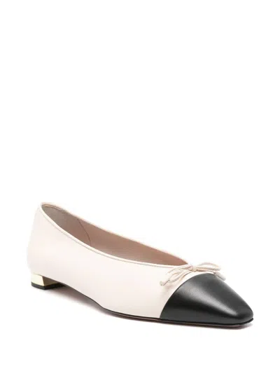 Aquazzura Gioia Leather Ballet Flats In Brown