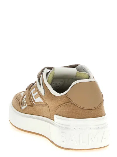 Balmain B-court Skate Sneakers In 0ez Nude Clair