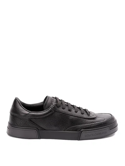 Dolce & Gabbana Portofino Yatch Low-top Sneakers In Black