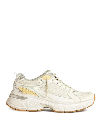 Golden Goose 40mm Lightstar Net & Suede Sneakers In White
